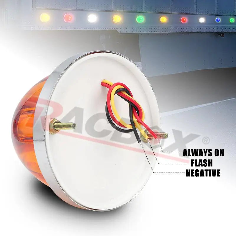 4PCS Big Watermelon Strobe Indicators Turn Signal Marker Truck