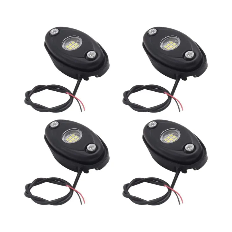 For Off Road sp-4pcs 9LED Super Bright Rock Kit Waterproof Neon