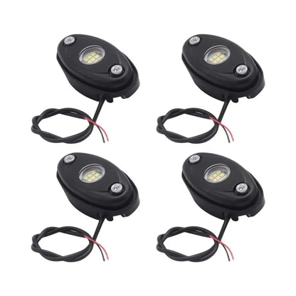 For Off Road sp-4pcs 9LED Super Bright Rock Kit Waterproof Neon