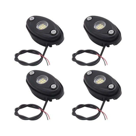For Off Road sp-4pcs 9LED Super Bright Rock Kit Waterproof Neon