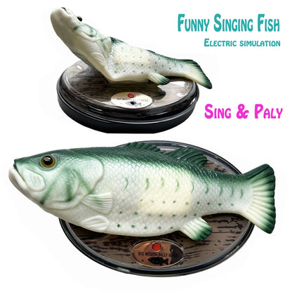 Funny Electronic Singing Plastic Fish Battery Powered Robot Toy