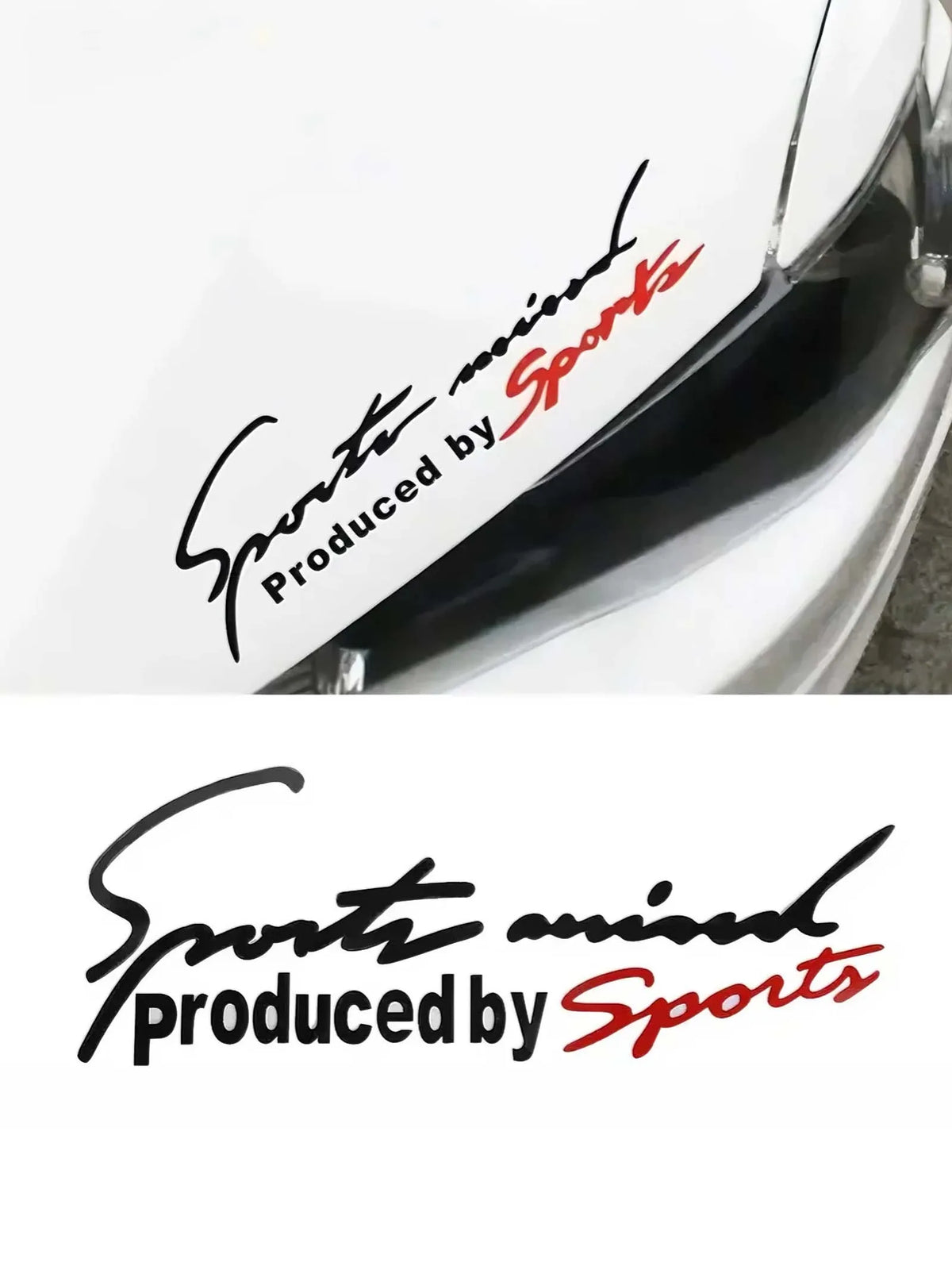 Eyebrow Sticker Sport Letter Sporty Body Decal Personalized Hood