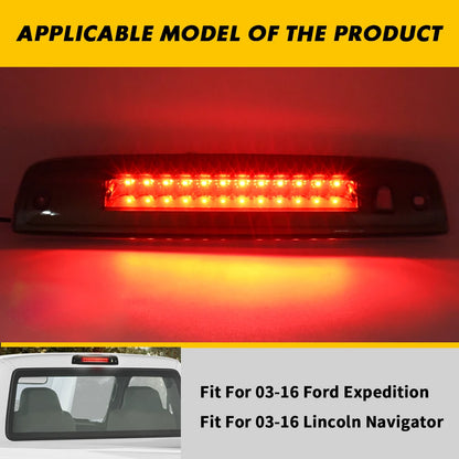 For Ford Expedition 2003-2016 Smoked LED 3RD Third Brake Reverse