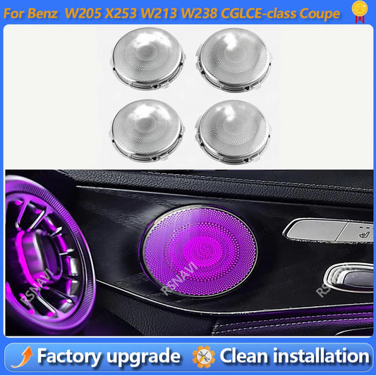 For Mercedes Benz W205 X253 W213 Door Luminou Speaker Cover W238