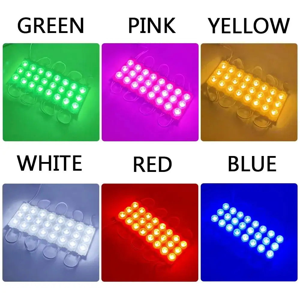 10PCS 3LED Side 12V 24V Module Warning Emergency multi-color