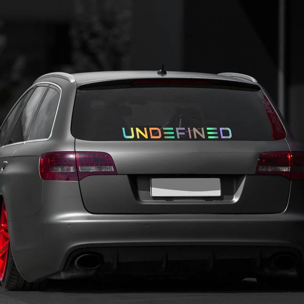 Four Sizes Undefined Stickers Body Window Windshield Bumper