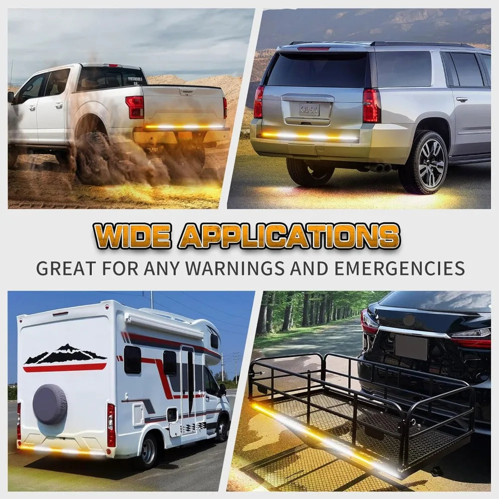 Nilight 48 Inch Truck Tailgate Strobe Strip Rear Window