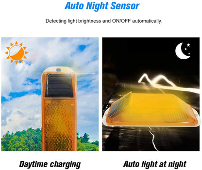 Solar Strobe Warning Flash Traffic Caution Chip Control Bridge