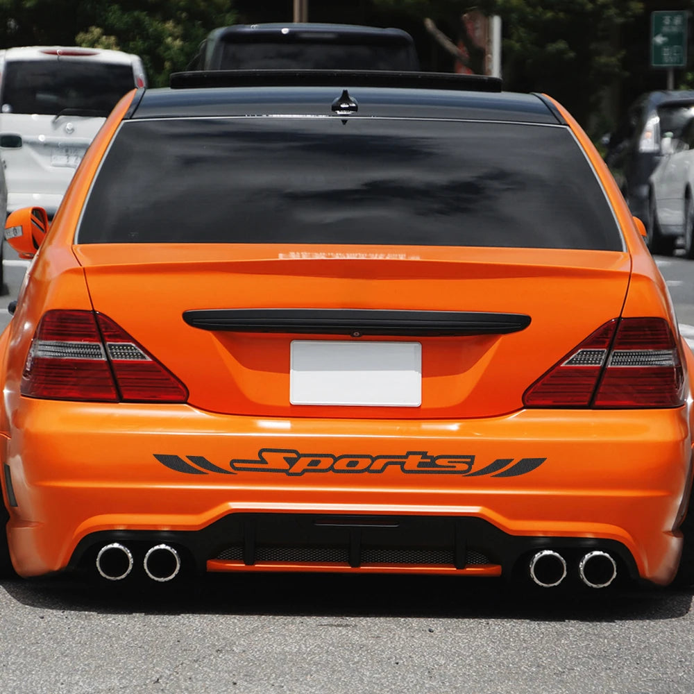 Sports Stickers Front Rear Windshields Vinyl Film Waterproof
