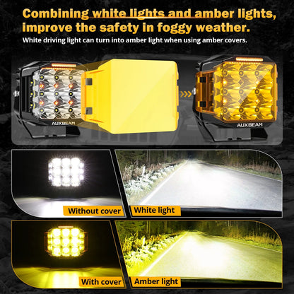 Auxbeam v-max Series Inch Work Driving double-side Shooter Amber
