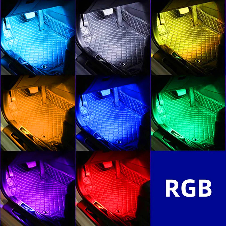 For Enhanced Ambiance，Christmas 4PCS Interior Lighting kit-rgb