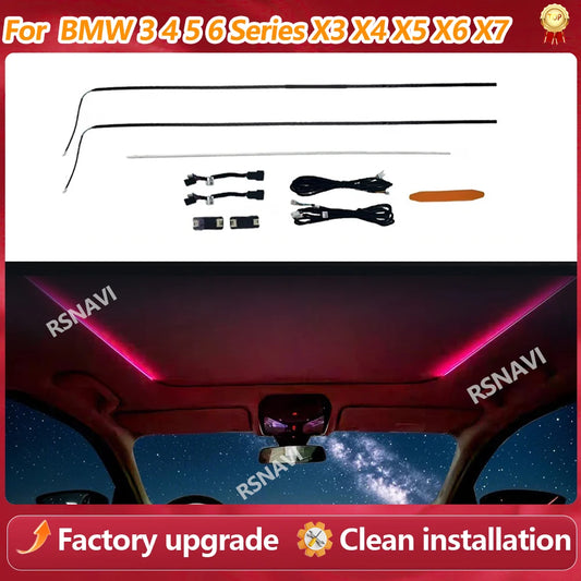 For BMW 2 3 4 5 Colors Sunroof Interior Lighting 6GT Series G20