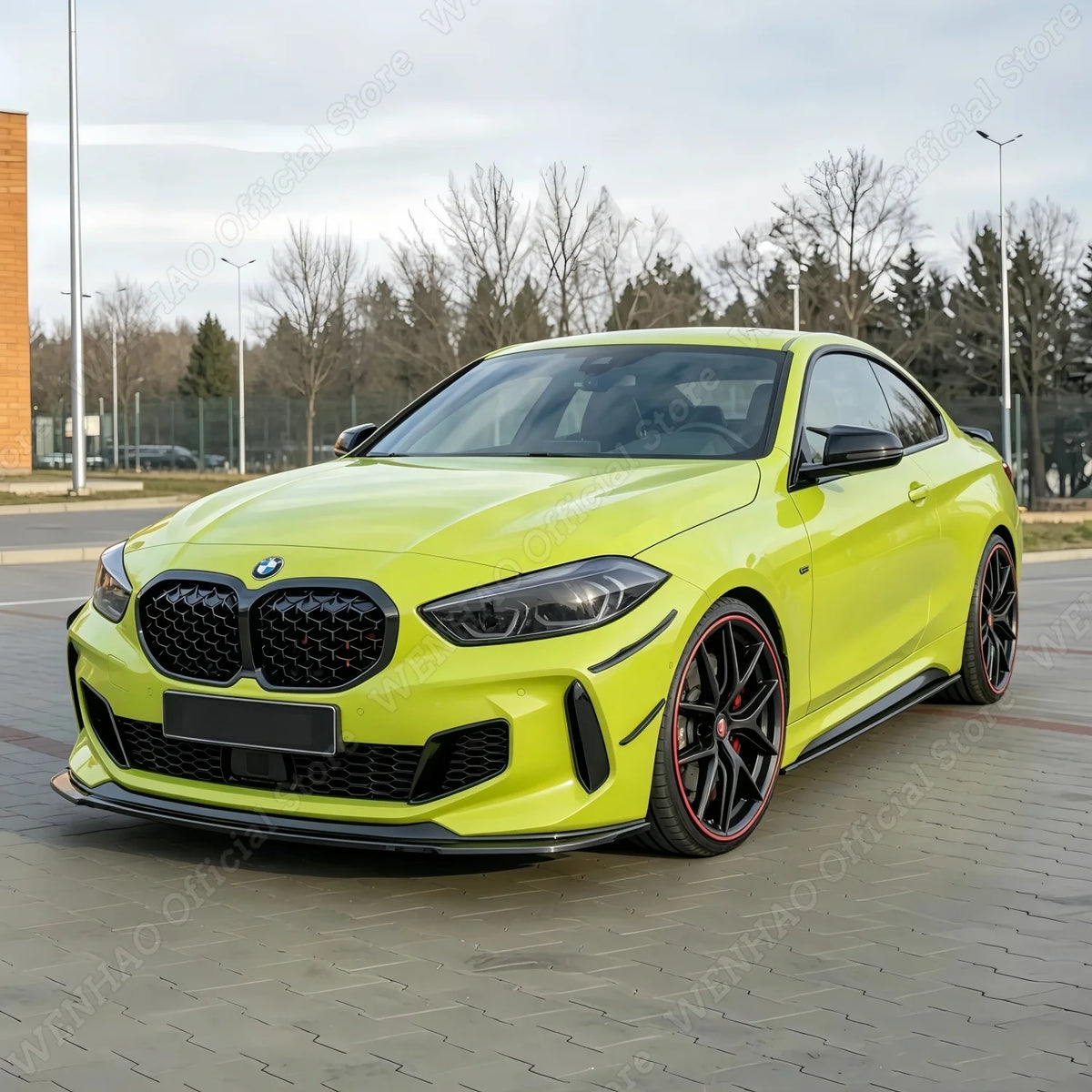For BMW 1Series F40 118I 120I 3P Maxton Front Bumper Lip Spoiler