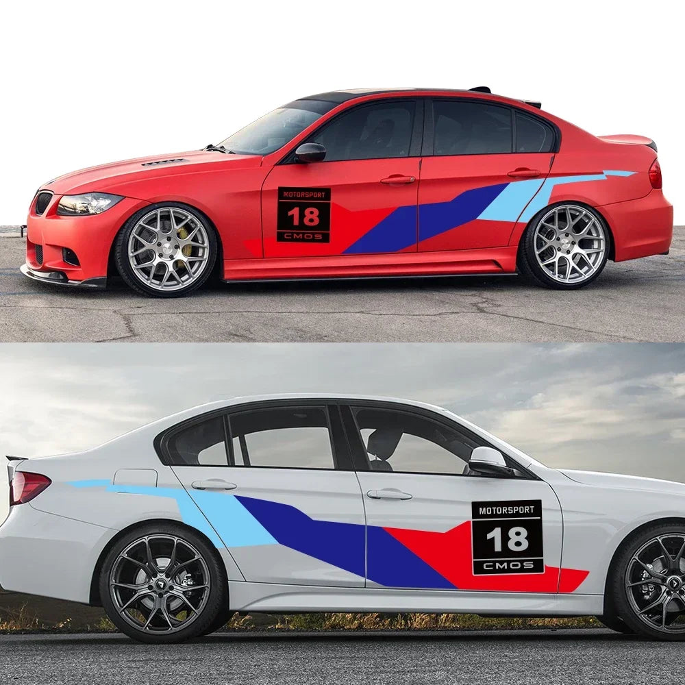 For BMW E46 E90 E60 F30 Vinyl Decals Side Body Trims Stickers