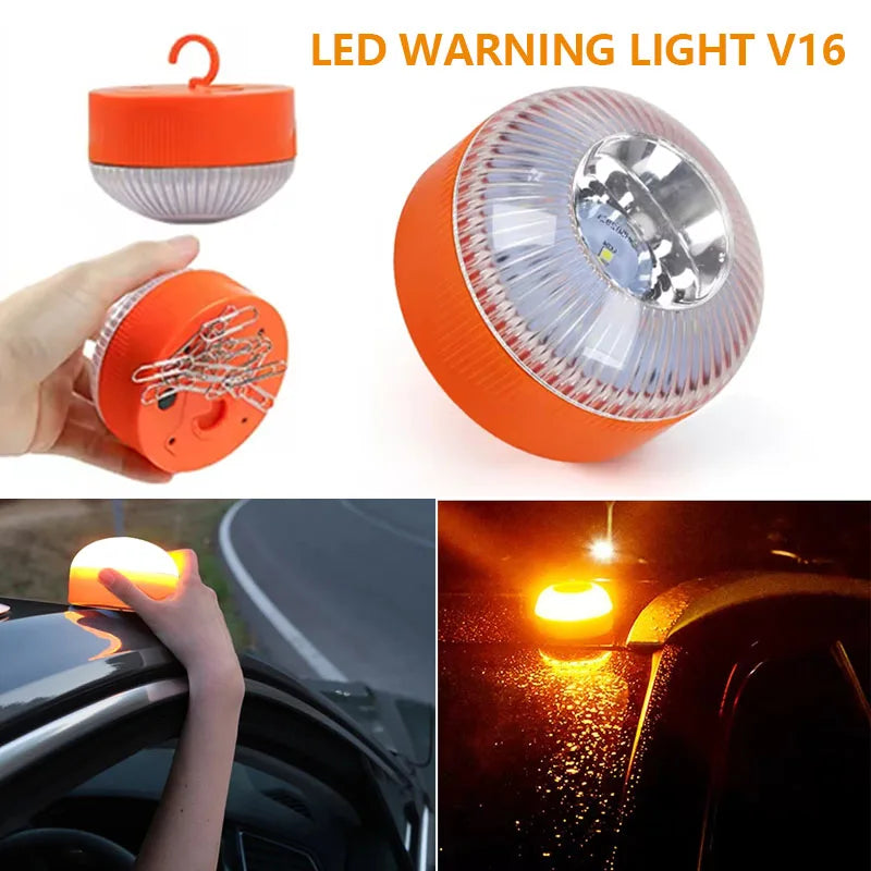 Emergency Beacon V16 Magnetic Induction Strobe Flashing Warning