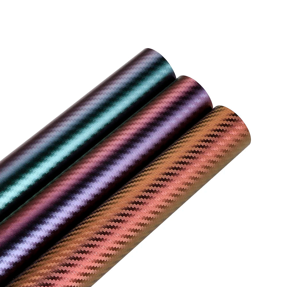 400 600CM 3D Chameleon Vinyl Film Body Carbon Fiber