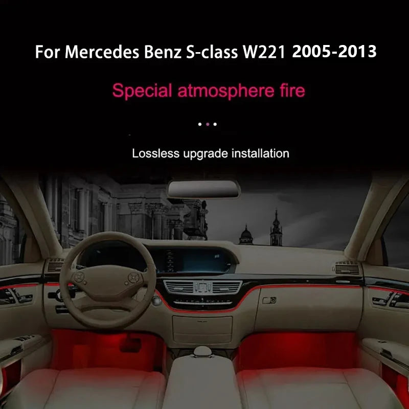 For Mercedes Benz S-Class W221 2005-2013 Color Ambient Lighting