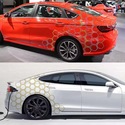 For Audi BMW Ford Kia Renualt Graphics Honeycomb Open Sticker