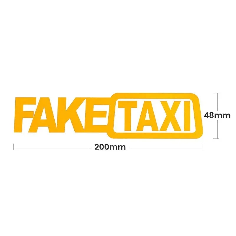 For Honda Toyota BMW Fake Taxi Reflective Sticker Window Van