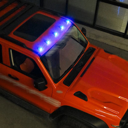 Roof RGB Solar Powered Flashing Strobe Remote Control