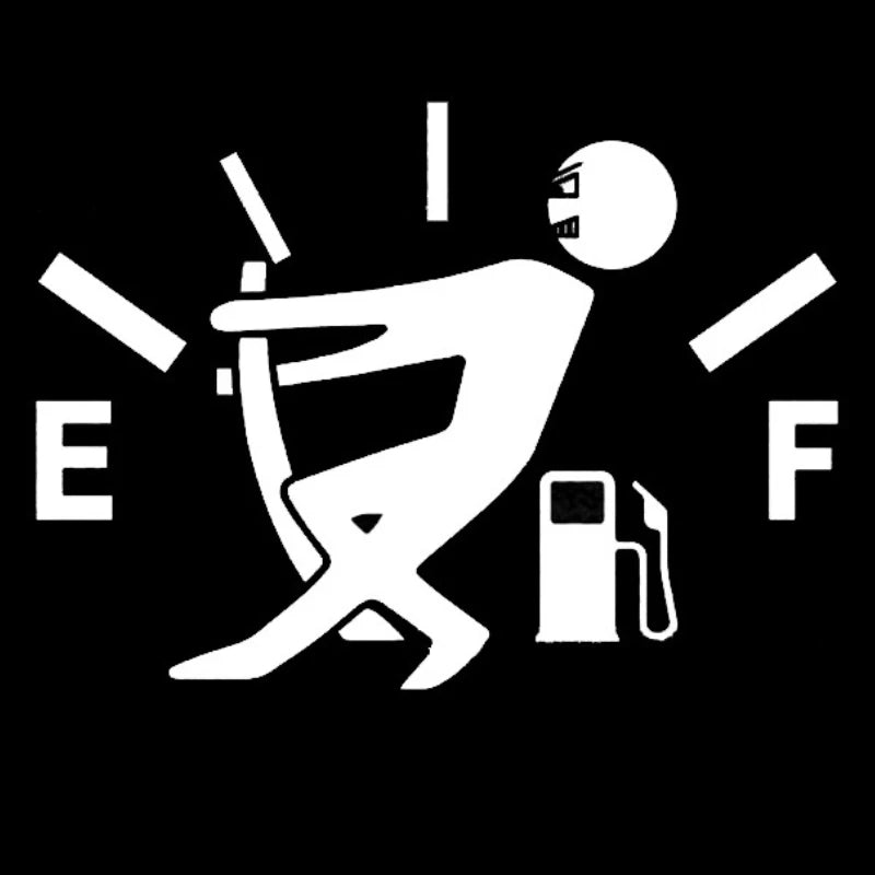 Funny Sticker Pull Fuel Tank Pointer Full Vinyl Reflective