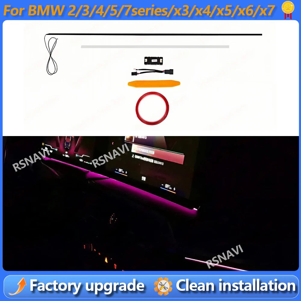 For BMW 2 3 4 7 RGB Instrument Ambient Lighting Series X3 X4 X5