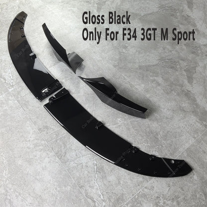 For BMW F34 3GT M Sport M Performance ABS Gloss Black Front