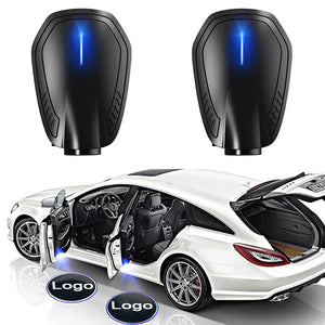2PCS Rechargeable Door Welcome Logo Night Courtesy Emblem