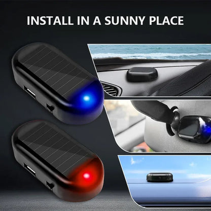 2PCS Fake Security Solar Powered Simulated Dummy Alarm Wireless