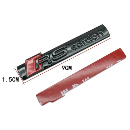 For Audi Rs Edition Badge A4L Metal Alloy Side Fender Emblem A6L