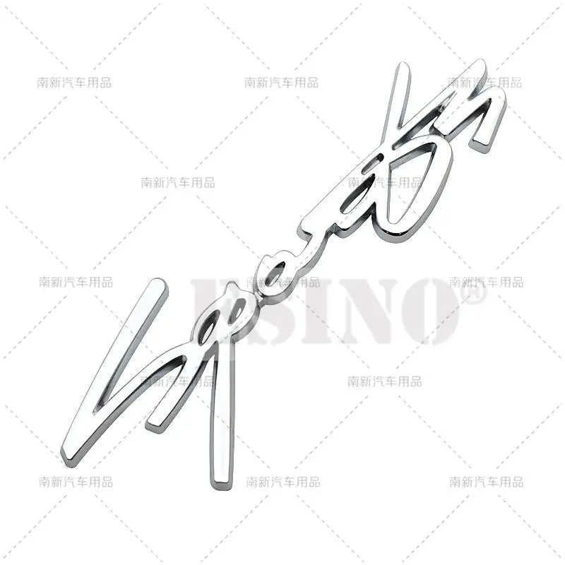 3D Sports Trunk Zinc Alloy Badge Adhesive Emblem Rear