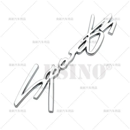 3D Sports Trunk Zinc Alloy Badge Adhesive Emblem Rear