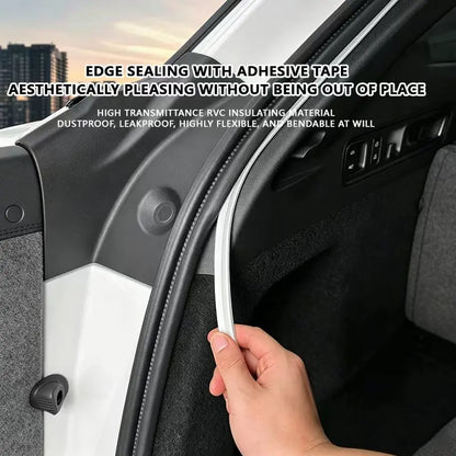 For Tesla Model S Rear Trunk Surround Silicone Modification