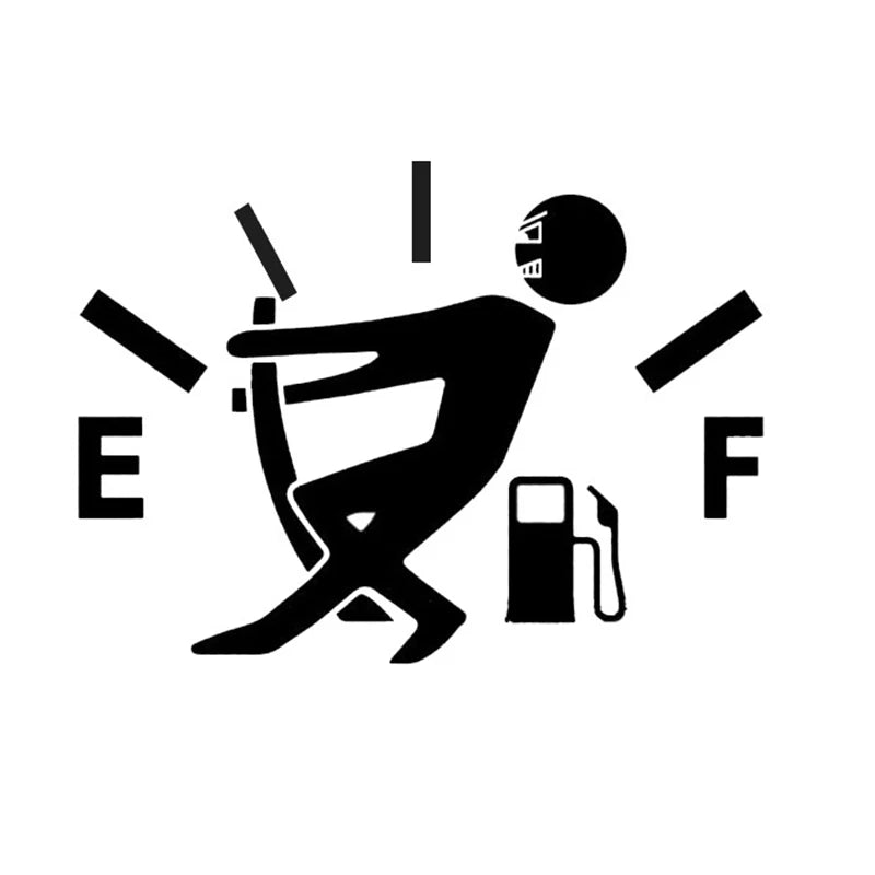 Funny Sticker Pull Fuel Tank Pointer Full Vinyl Reflective