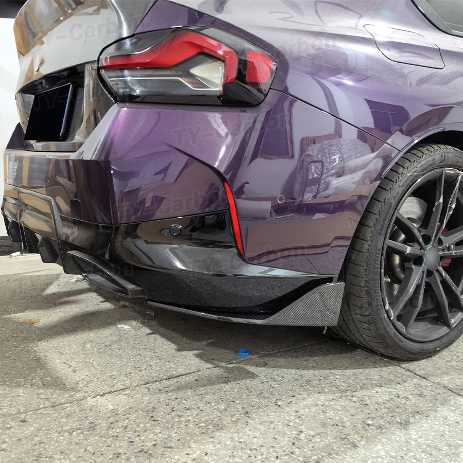 For BMW 2 Series G42 M240I Real Carbon Fiber Rear Splitters Body