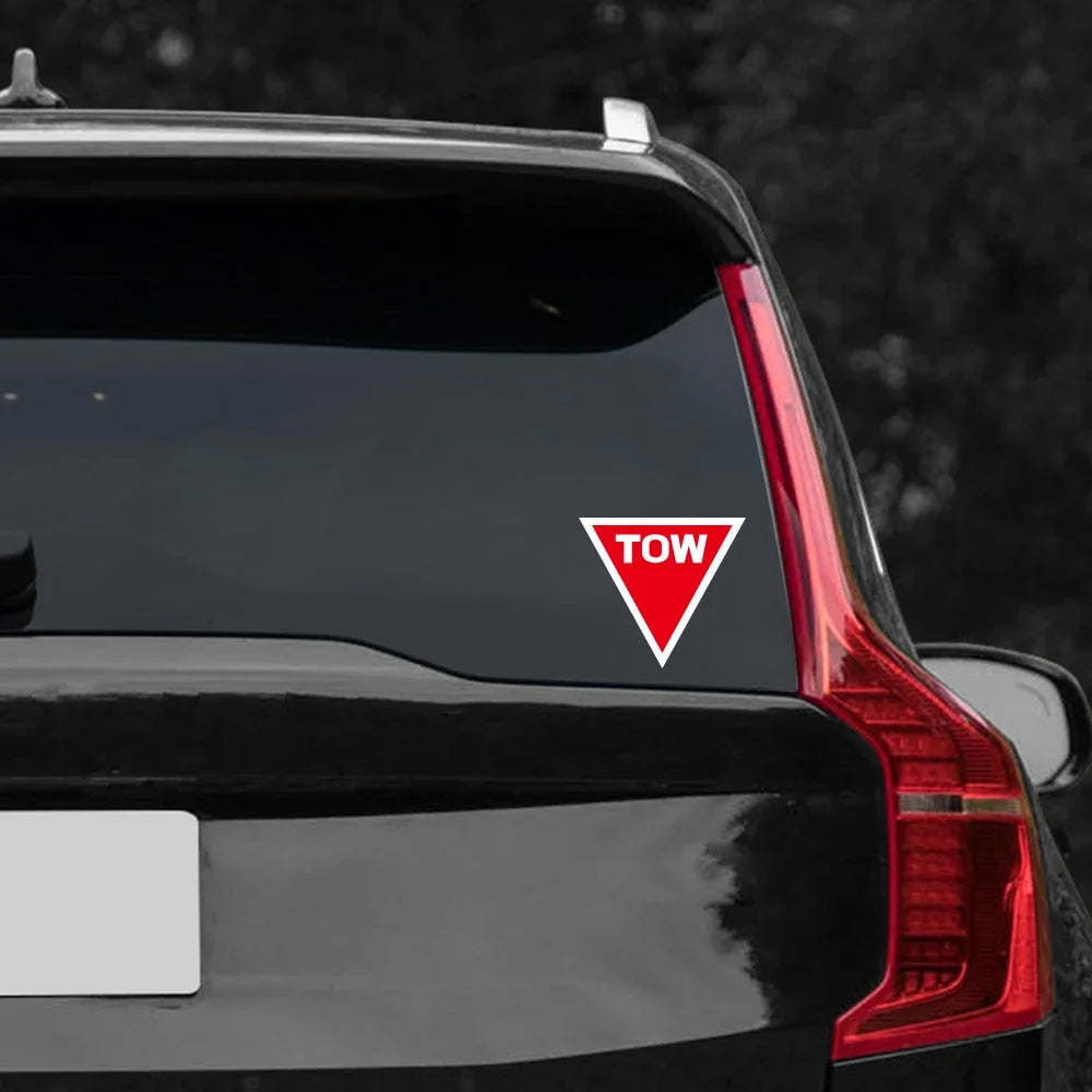 Tow Point Sticker Inverted Triangle Graphics Body Vinyl Racing