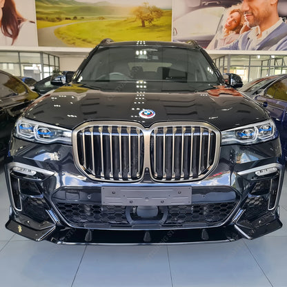 For BMW X7 G07 M Sport Front Bumper Lip 40I 40D M50I M50D M Pack