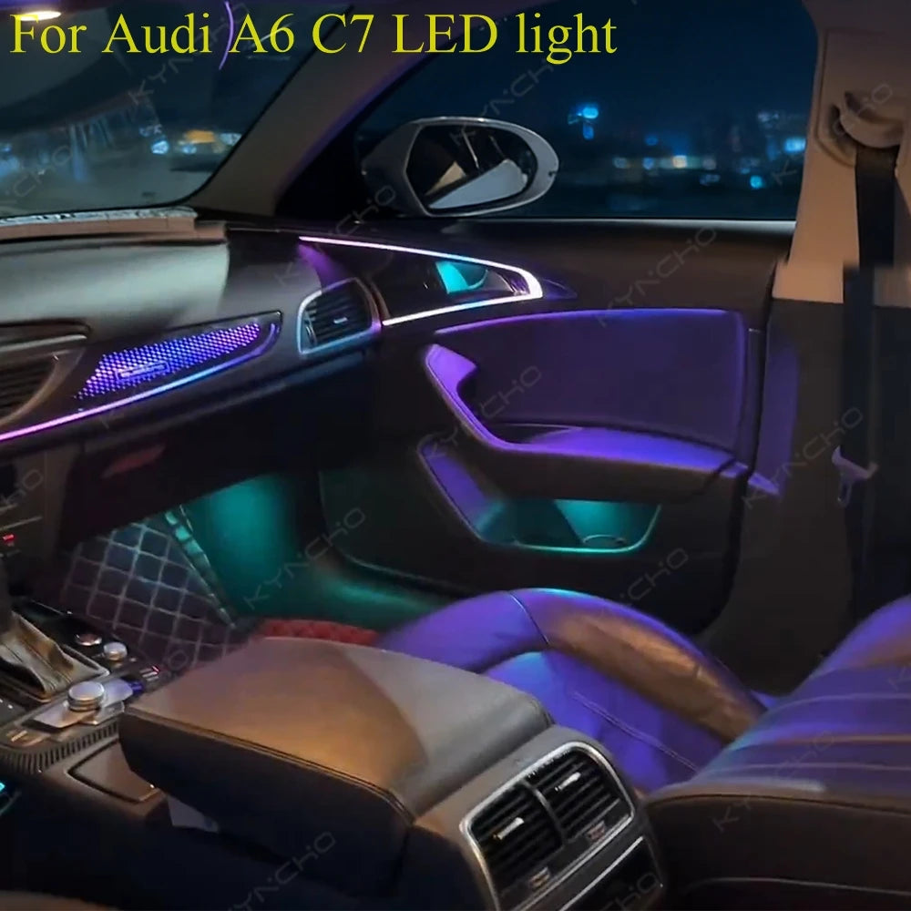 For Audi A6 C7 Ambient Lighting Colors Suitable Models From 2011