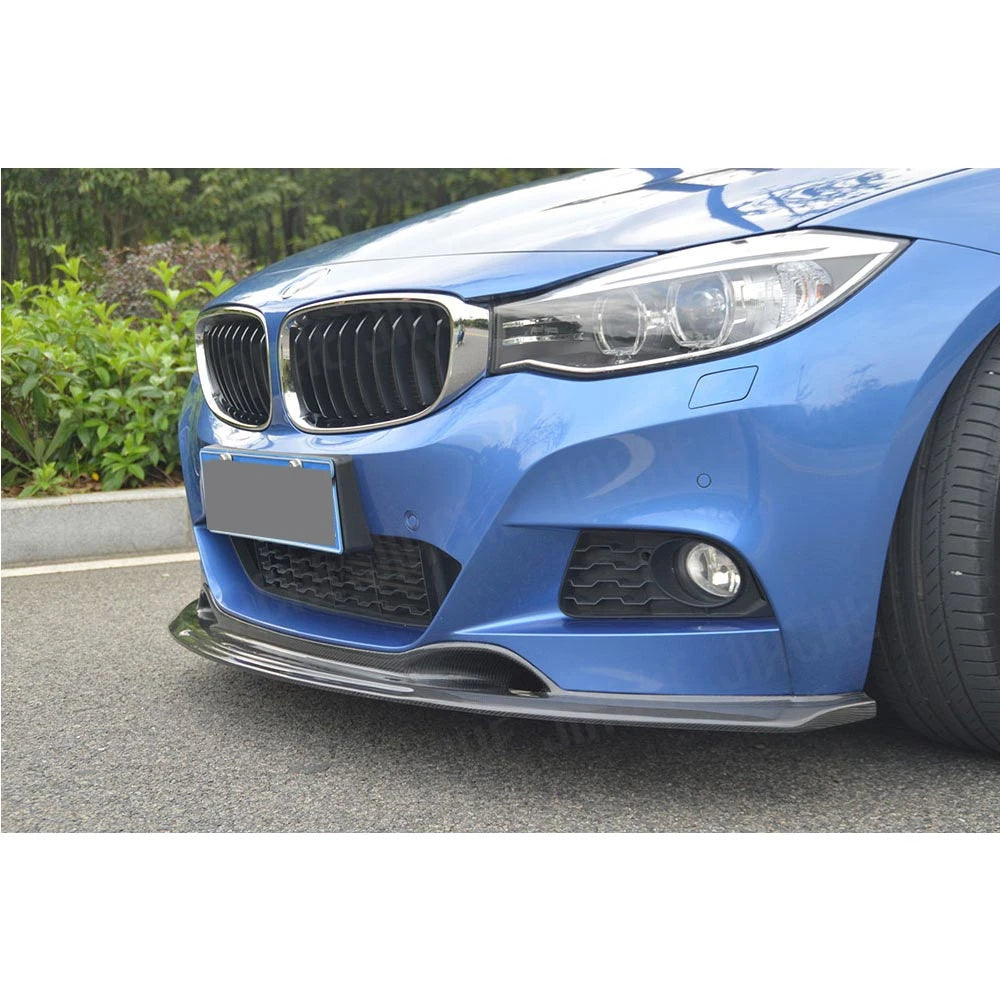 For BMW 3 Series Gt F34 Carbon Fiber Front Bumper Lip Spoiler