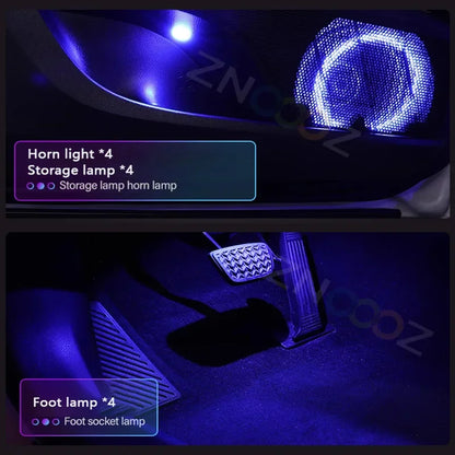 For Audi Tt 8N MK1 MK2 RGB 22IN1 Interior Acrylic Ambient 8J