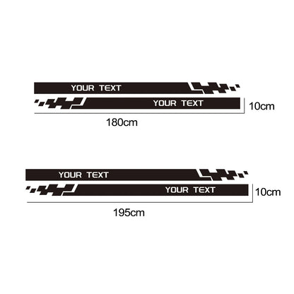 Sticker Racing Sport Custom Text Decor Decal Vinyl Customized