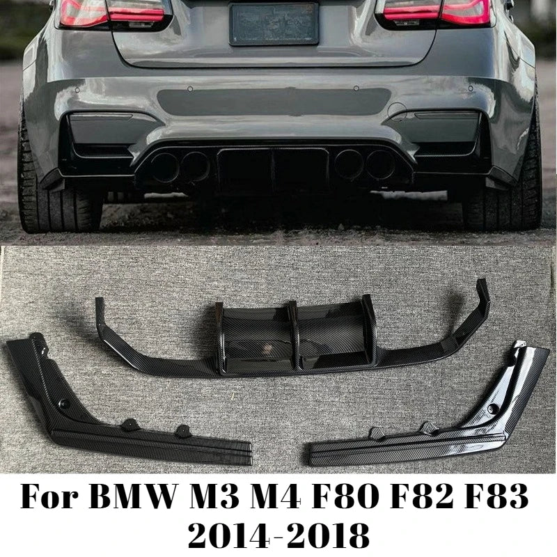 For BMW M3 M4 F80 F82 F83 14-18 Rear Lip Spoiler Small Body Kit