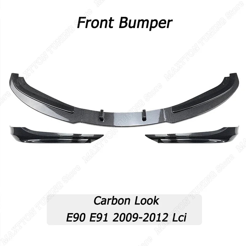 For BMW E90 E91 320I 330I Front Bumper Splitter Lip Diffuser