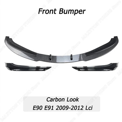 For BMW E90 E91 320I 330I Front Bumper Splitter Lip Diffuser