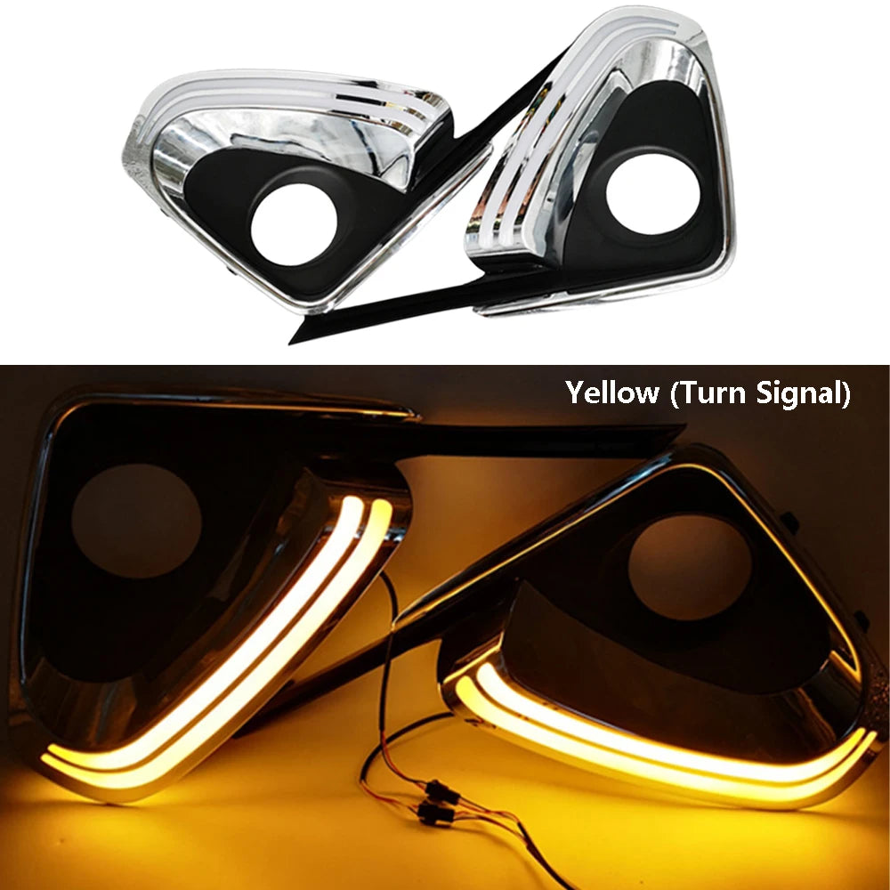 For Toyota Fortuner 2015 2016 2017 2PCS Drl Daytime Running