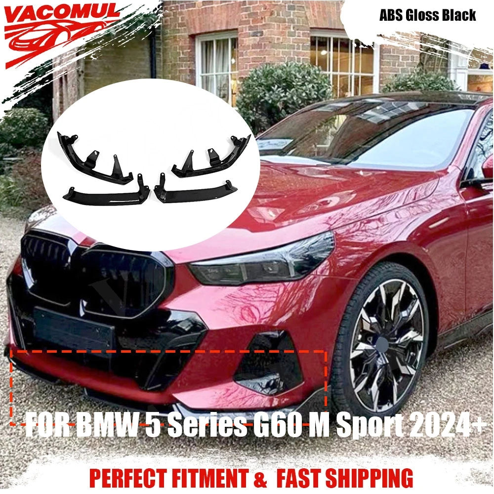 For BMW 5 Serise G60 G68 Vacomul M Sport Front Bumper Lip