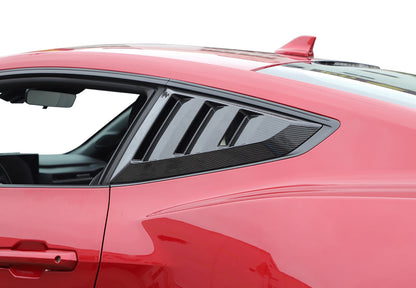 For Ford Mustang 2024 2025 2026 Rear Window Scoop Louvers Side