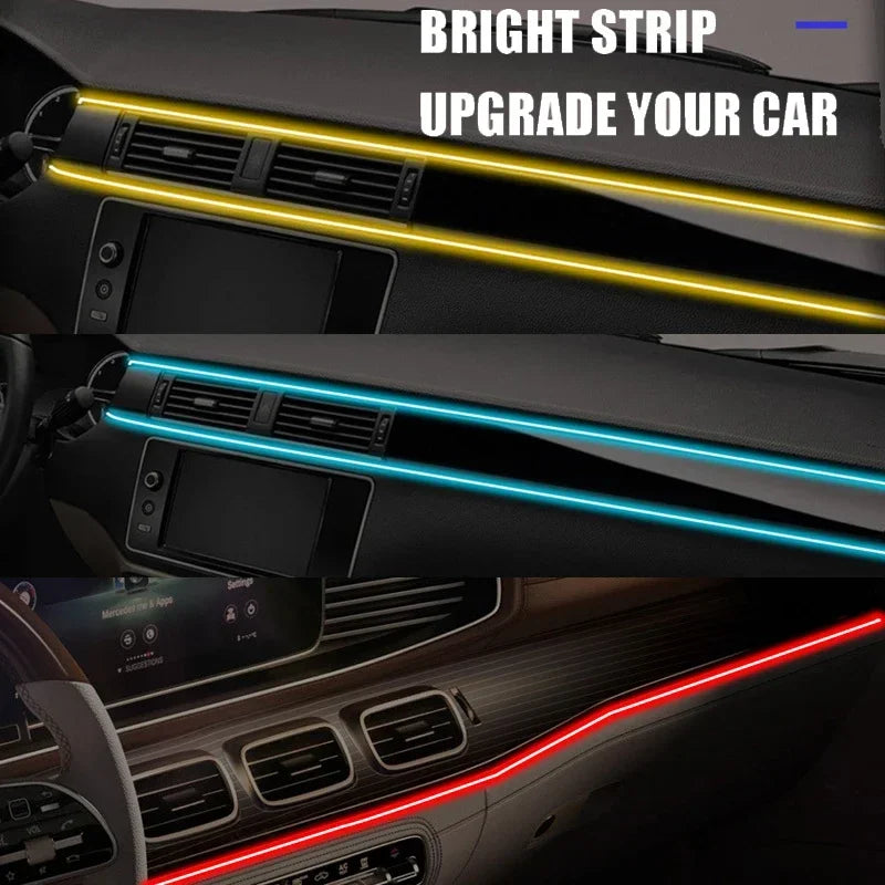 5M RGB Interior Ambient Strip Invisible USB Fiber Optic