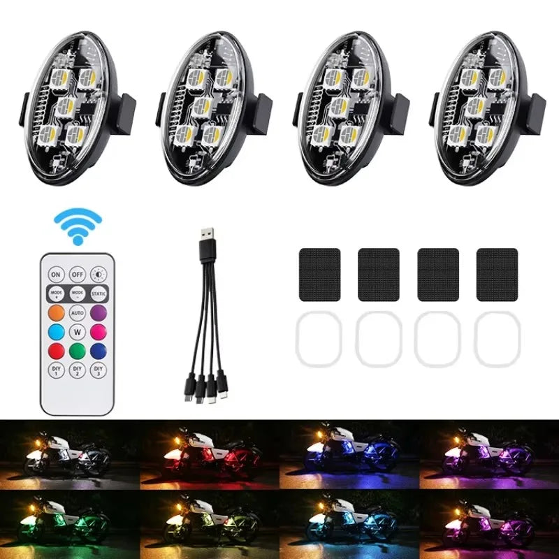 Aircraft Airplane Helicopter Warning RGB Strobe Motorcycle Flash