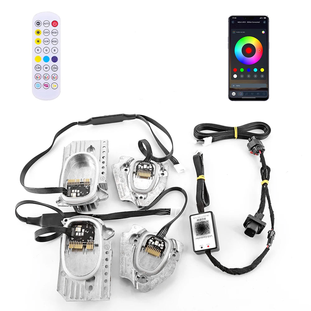 For BMW X3 X4 X3M X4M Multicolor RGB Red Agnel Eyes Drl Module